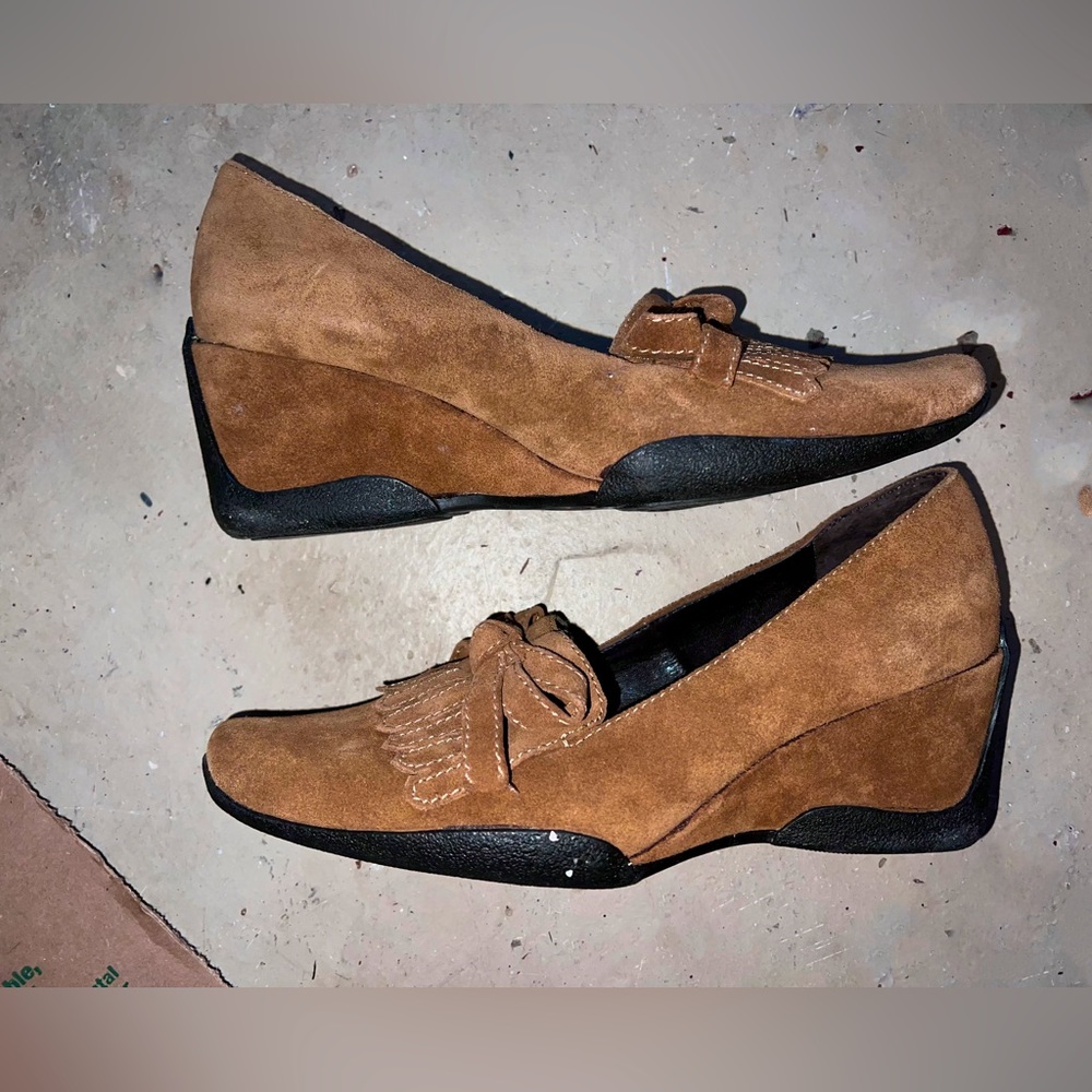 Aerosoles Suede Wedge Shoes Women’s 6
